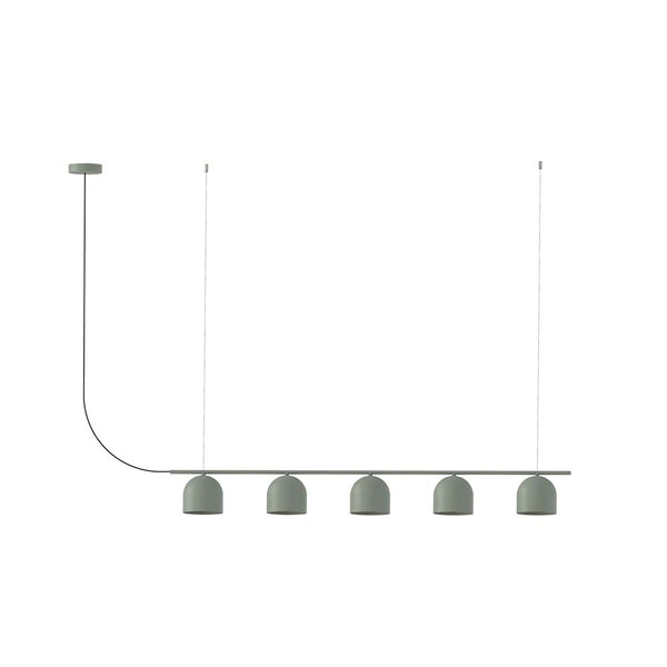 Rio Pendant Chandelier Linear 5 – Green