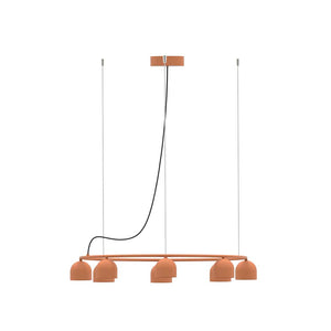 Rio Pendant Chandelier Circular 9 – Terracotta