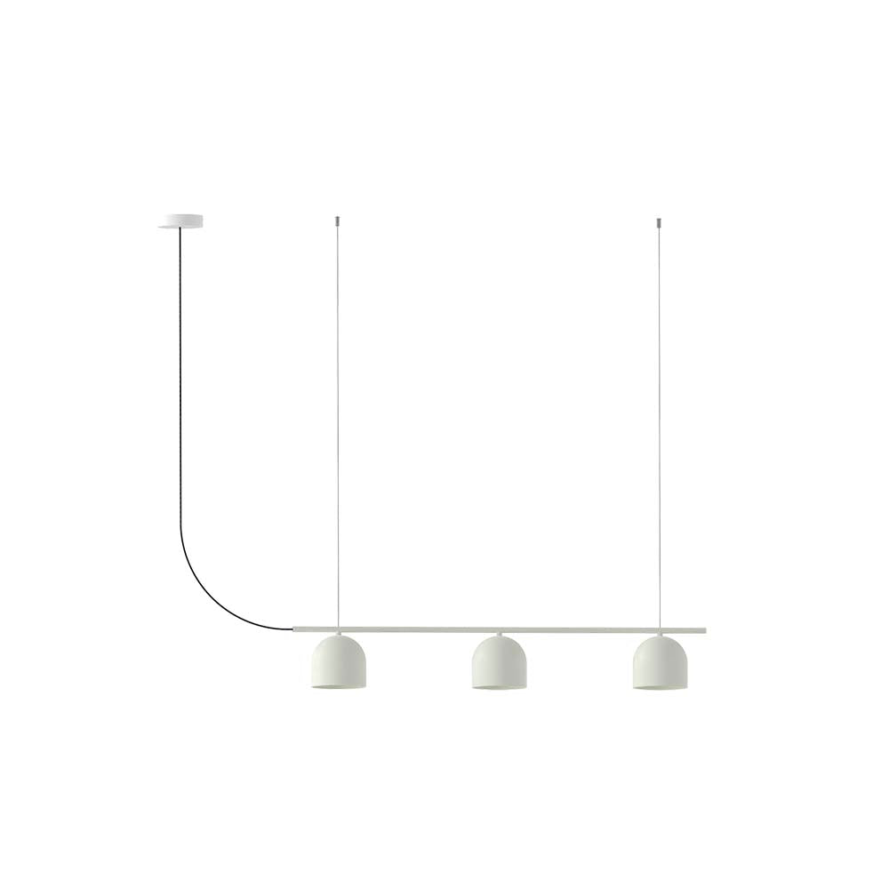 Rio Pendant Chandelier Linear 3 – Matte White