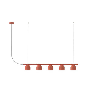 Rio Pendant Chandelier Linear 5 – Red