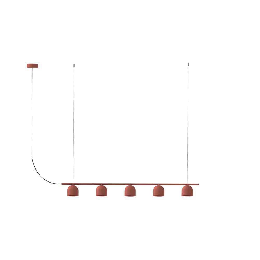 Rio Pendant Chandelier Linear 9 – Red