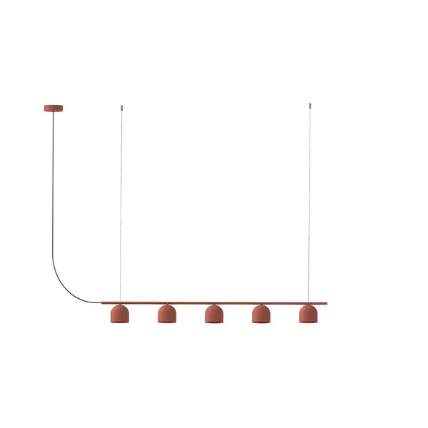 Rio Pendant Chandelier Linear 9 – Red