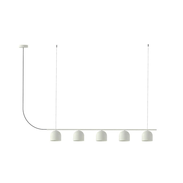 Rio Pendant Chandelier Linear 5 – Matte White