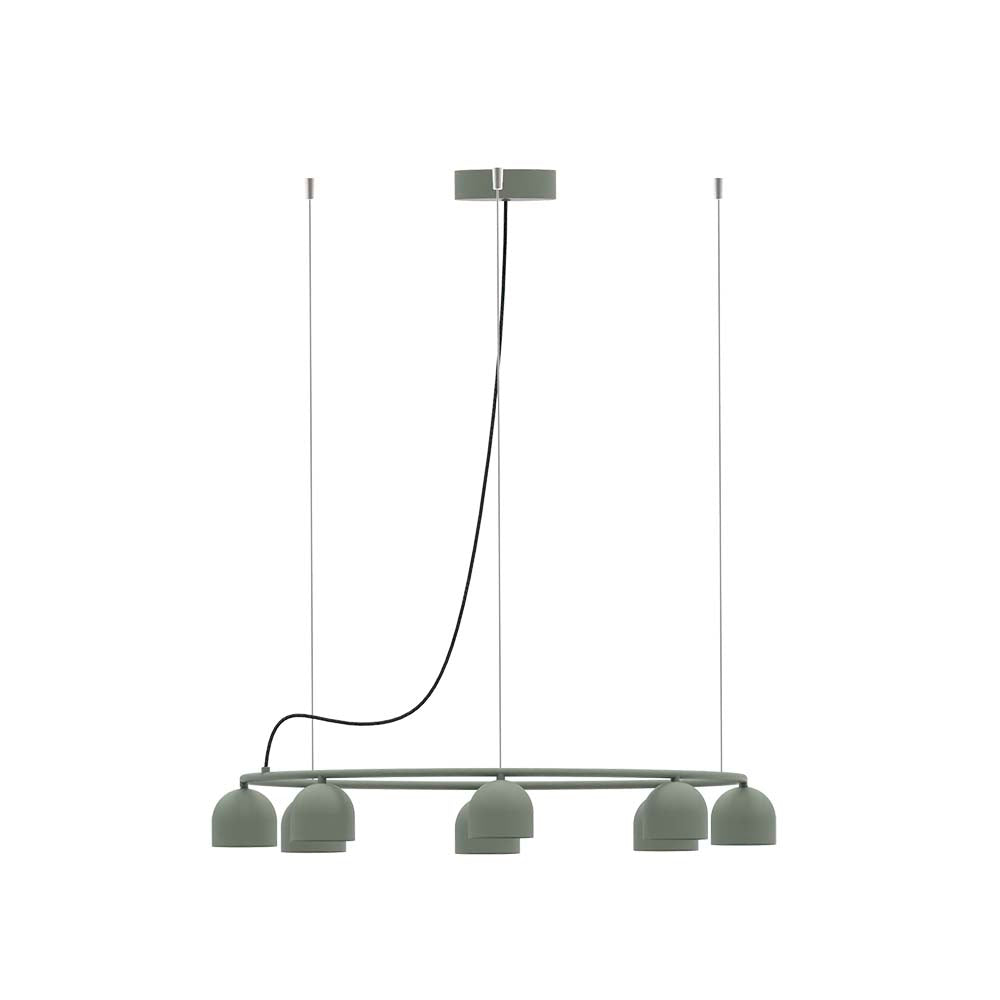 Rio Pendant Chandelier Circular 9 – Green