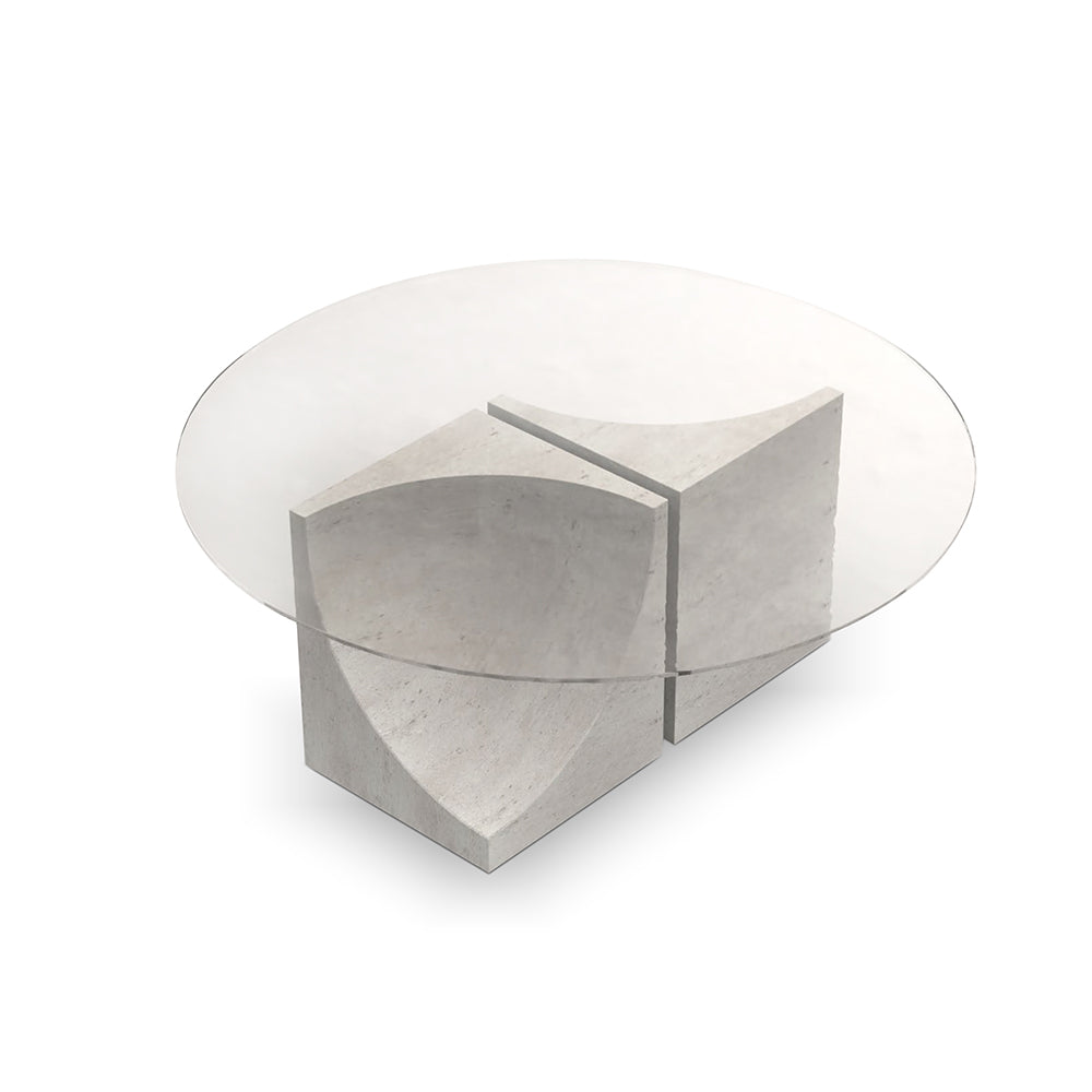 Edge Center Table ( 2 Legs ) - Living with Luxury