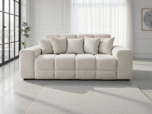 Jacob 3 Seater Sofa – Black & Natural Living Room Seating