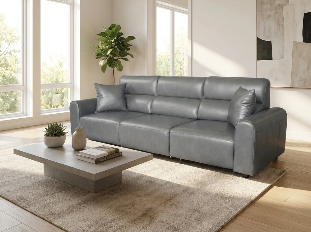 Conway 3 Seater Electric Sofa – Grey & Black Stylish Living Room Seating
