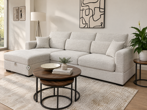 Dexter Beige Universal Corner Sofa – view 1