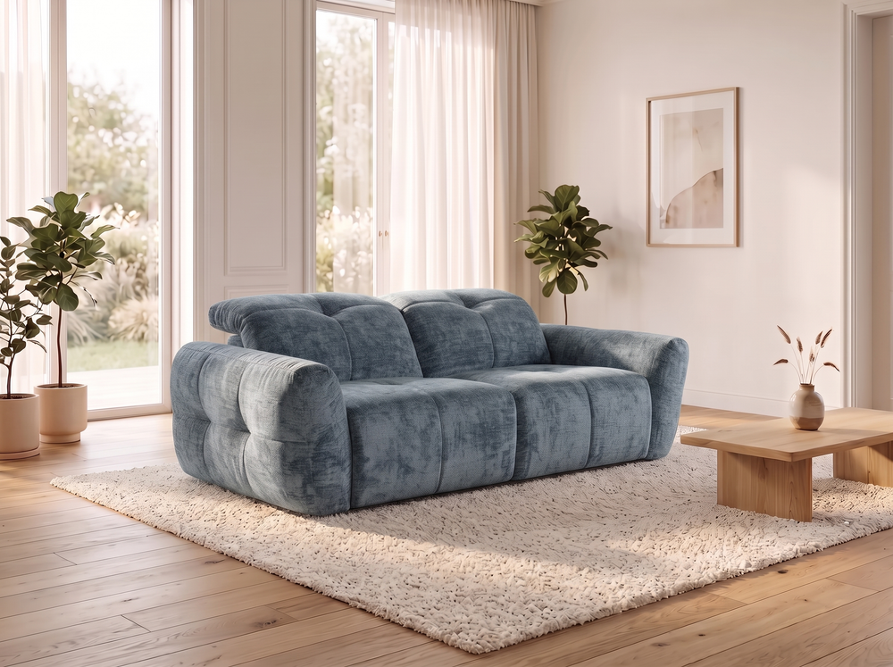 Faringdon Grey 2 Seater Electric Recliner Sofa – view 1