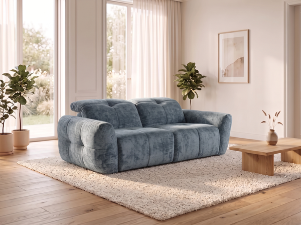 Faringdon Grey 2 Seater Electric Recliner Sofa – view 1