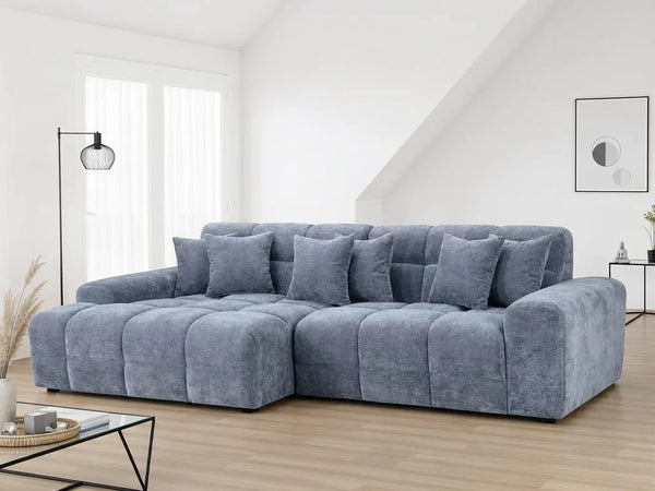 Jacob Corner Sofa – Grey, Black & Beige Right & Left Hand Facing Sofa