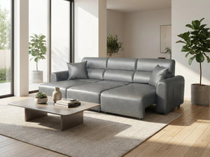 Conway 3 Seater Electric Sofa – Grey & Black Stylish Living Room Seating