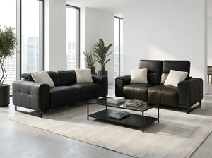 Richmond Black 3+2 Electric Recliner Sofa Set – Modern Living Room Furniture