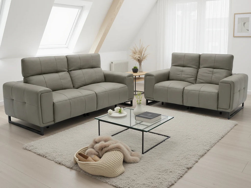 Richmond Grey 3+2 Electric Recliner Sofa Set – Contemporary Living Room Suite