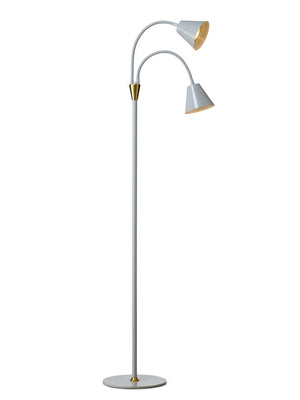 Halo Design Hygge 2-Arm Floor Lamp in Grey