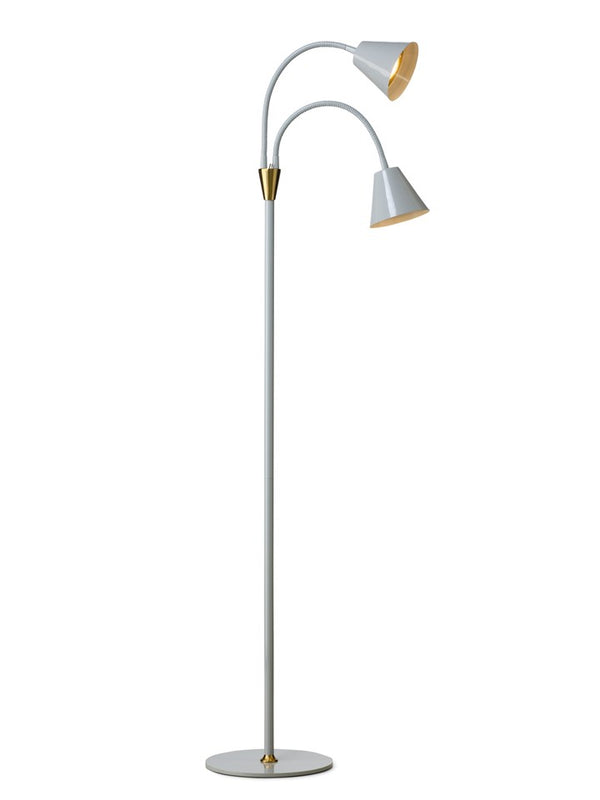 Halo Design Hygge 2-Arm Floor Lamp in Grey