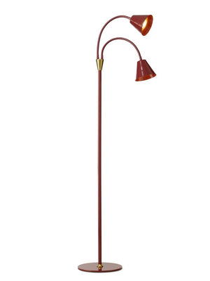 Halo Design Hygge 2-Arm Floor Lamp in Merlot