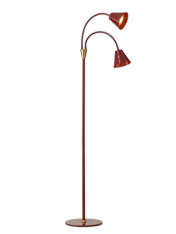 Halo Design Hygge 2-Arm Floor Lamp in Merlot
