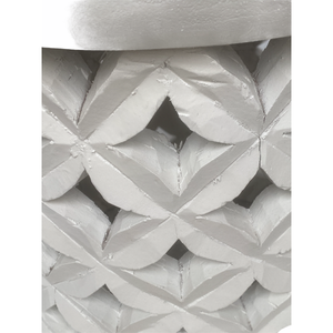 Bamileke Table - 42cm - White