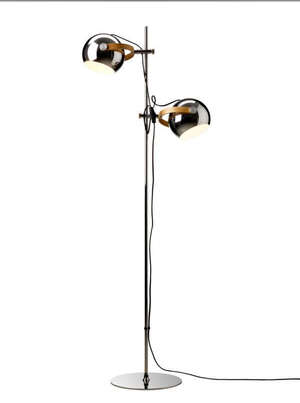 DC Floor 2L D18 – Chrome E27 Floor Light