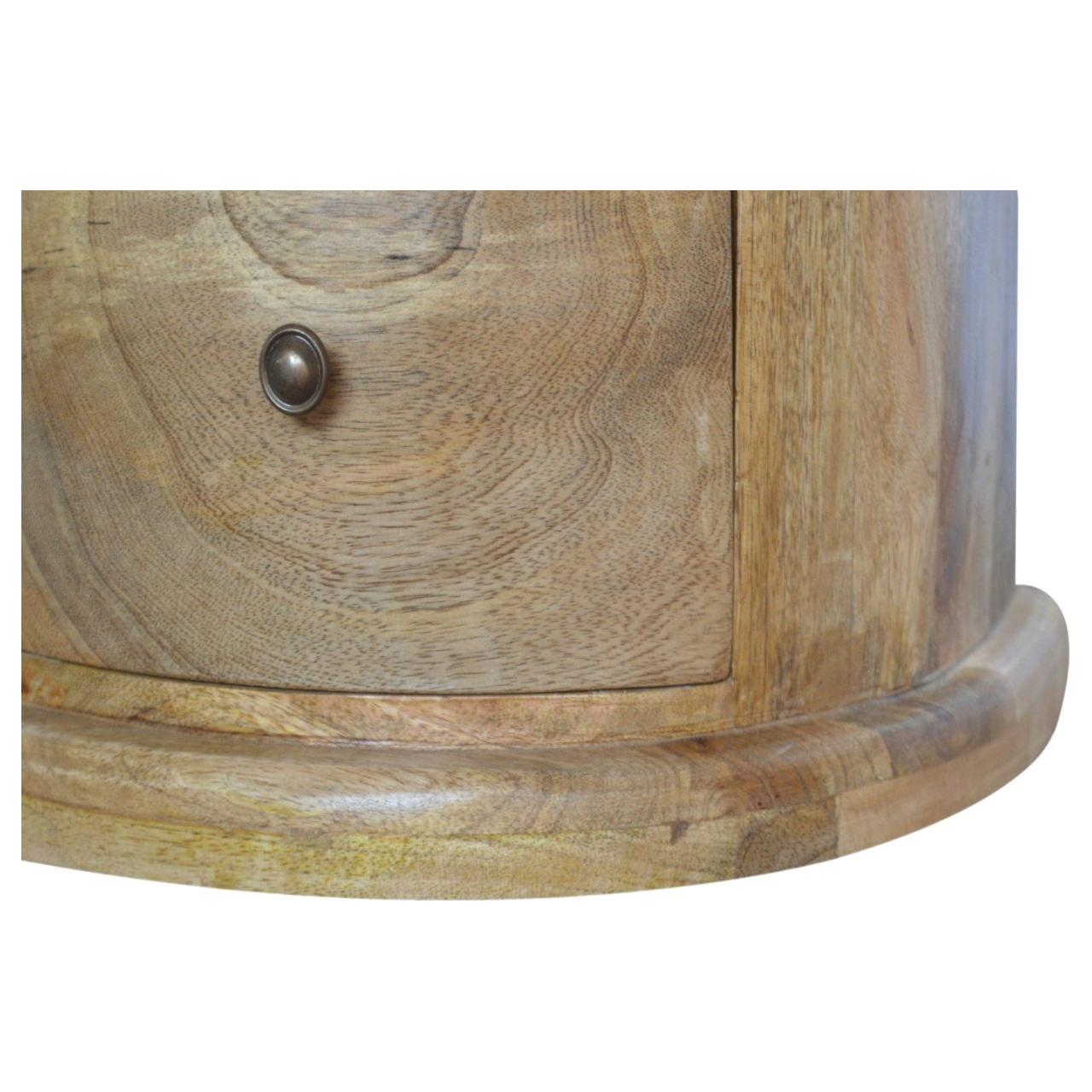 3 Drawer Serpentine Drum Chest Living with Luxury