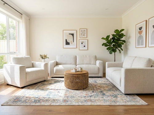 Marlow Beige 3+2+1 Sofa Set