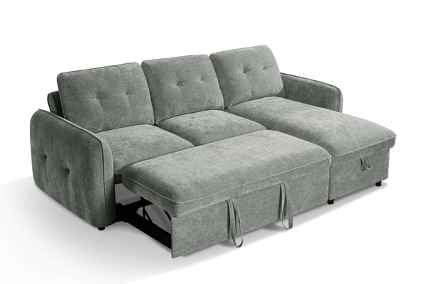 Moscow Grey Universal Corner Sofabed