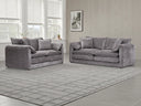 Solaya 3+2 Sofa Set – Black, Green, Beige & Grey Living Room Seating