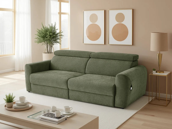 Dakota 3 Seater Electric Sofabed – Grey, Green, Black & Beige Living Room Sofa