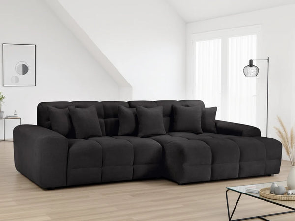 Jacob Corner Sofa – Grey, Black & Beige Right & Left Hand Facing Sofa