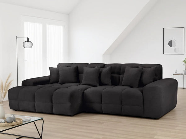 Jacob Corner Sofa – Grey, Black & Beige Right & Left Hand Facing Sofa