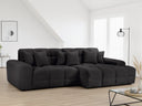 Jacob Corner Sofa – Grey, Black & Beige Right & Left Hand Facing Sofa