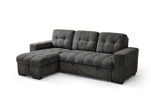 Palermo Grey Universal Corner Sofabed