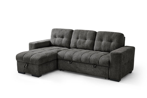 Palermo Grey Universal Corner Sofabed
