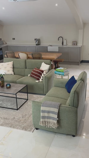 Ascot Grey Sofa 3+2 Set – Fabric Living Room Sofa Suite