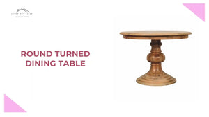 Round Turned Dining Table by@Outfy
