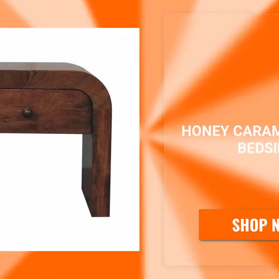 Honey Caramel Darcy Bedside by@Outfy