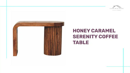 Honey Caramel Serenity Coffee Table by@Outfy