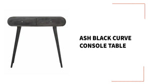 Ash Black Curve Console Table by@Outfy