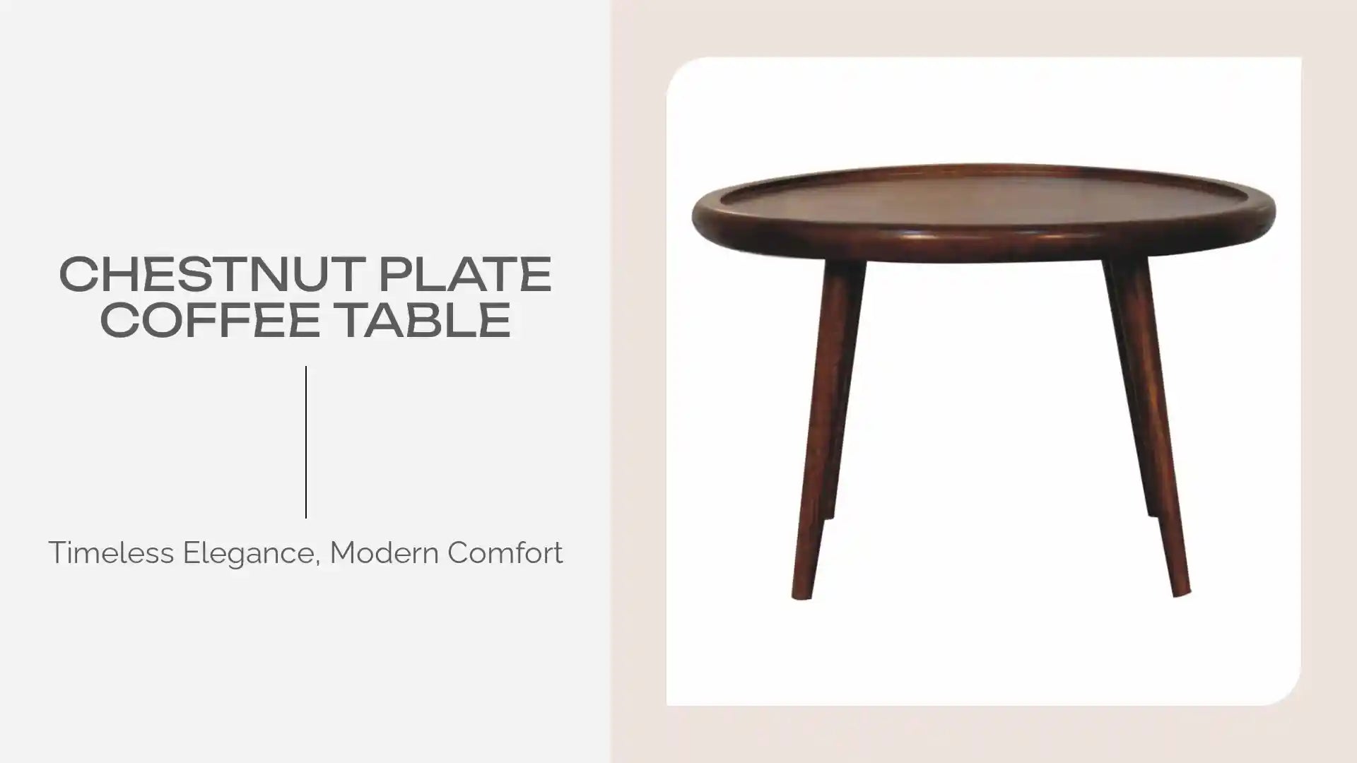Chestnut Plate Coffee Table by@Outfy