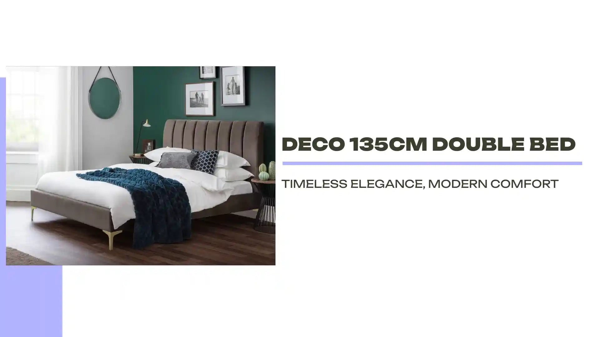 Deco 135cm Double Bed by@Outfy