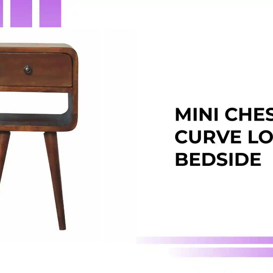 Mini Chestnut Curve Lower Bedside by@Outfy