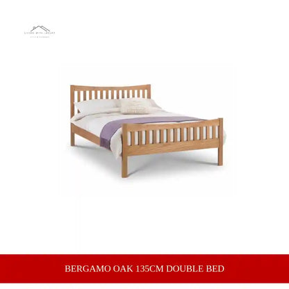 Bergamo Oak 135cm Double Bed by@Outfy