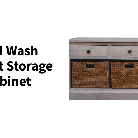 Acid Wash Basket Storage Cabinet by@Outfy