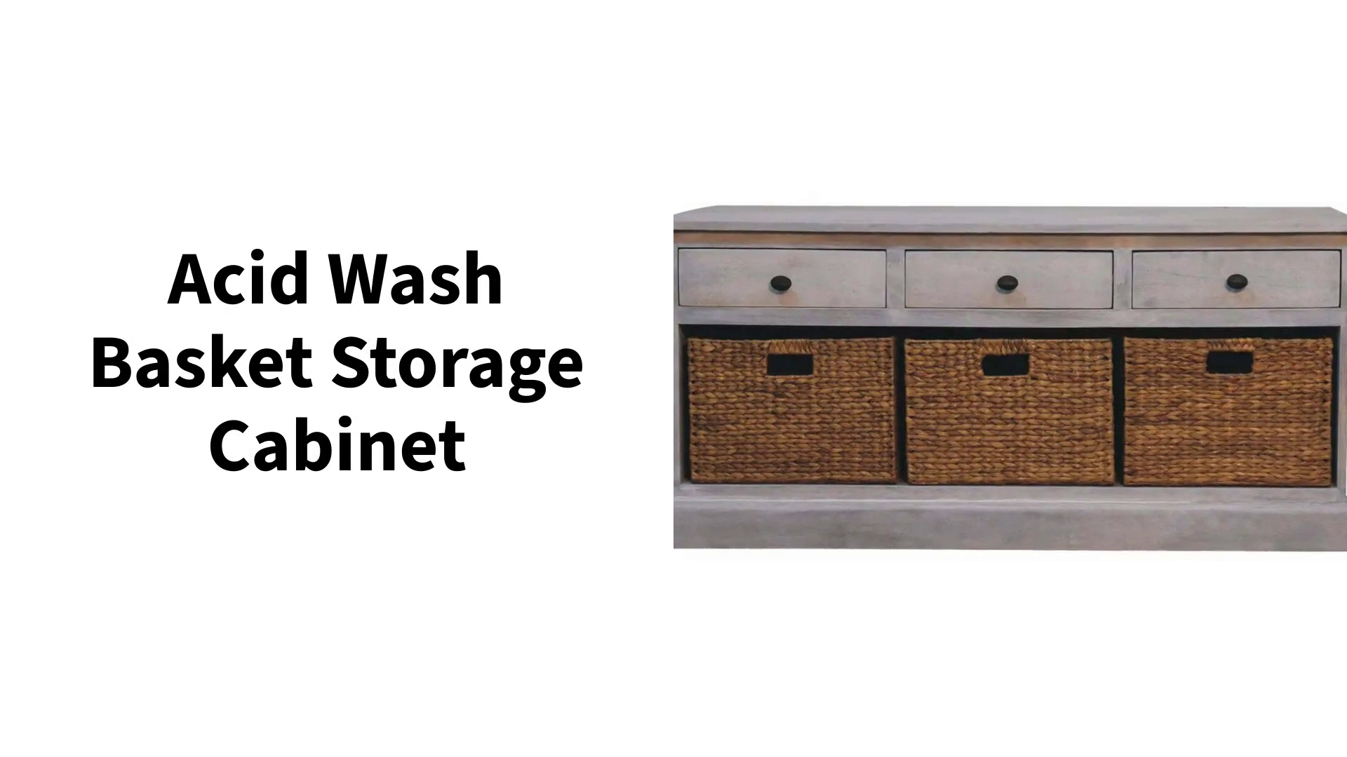 Acid Wash Basket Storage Cabinet by@Outfy