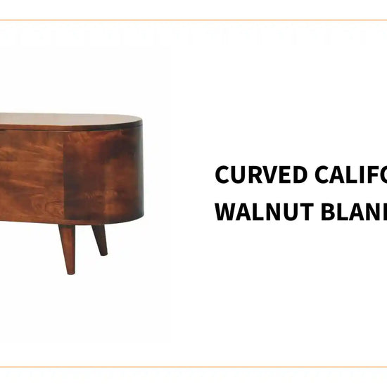 Curved California Walnut Blanket Box by@Outfy