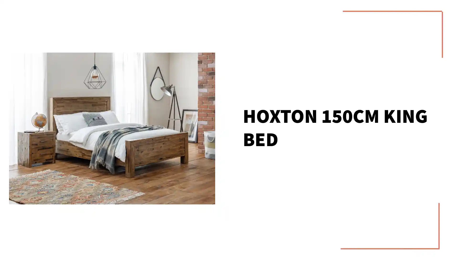 Hoxton 150cm King Bed by@Outfy
