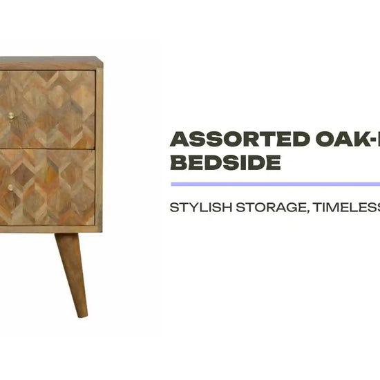 Assorted Oak-ish Bedside by@Outfy