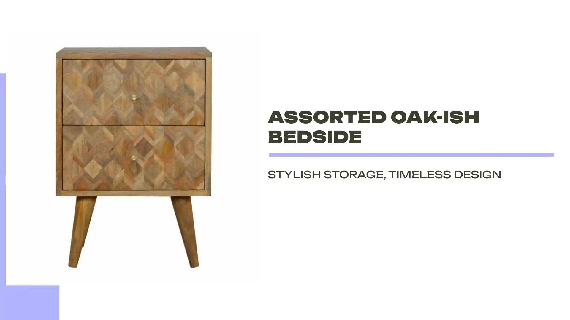 Assorted Oak-ish Bedside by@Outfy