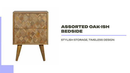 Assorted Oak-ish Bedside by@Outfy
